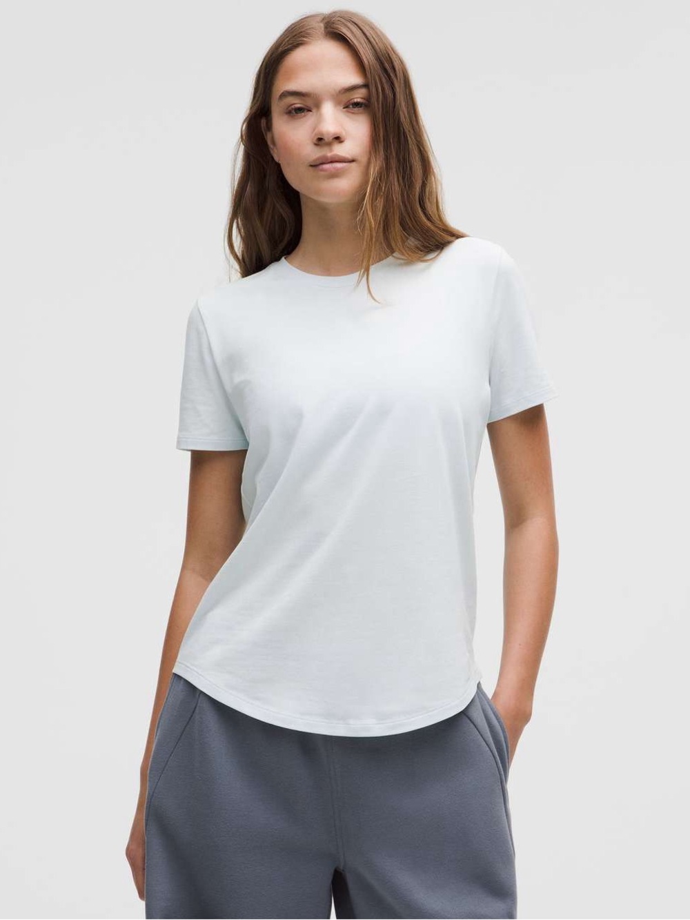 Lululemon Love Curved-Hem Crewneck T-Shirt Mint Breeze Size 6